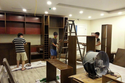 Sửa chữa đồ gỗ, tân trang làm mới nội thất gỗ tại nhà Hà Nội.