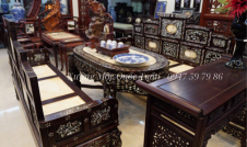 Đánh vecni cho bàn trà cổ